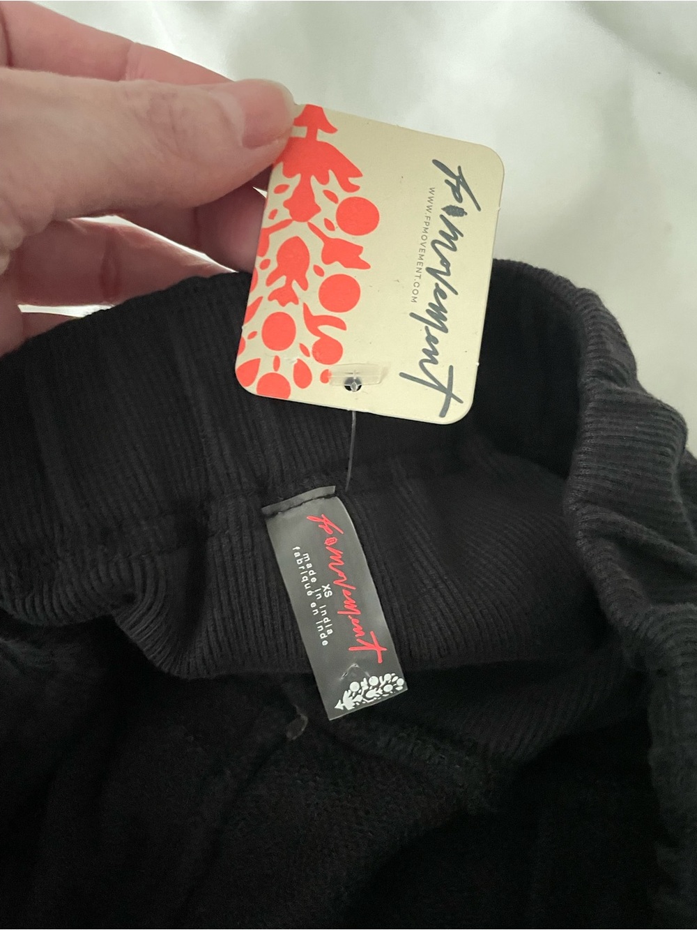 FP Movement: Black Wide-Leg Pleated Drawstring Pants - Picture 2 of 10